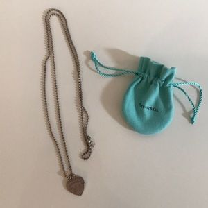 100% Authentic Return to Tiffany Dog Tag Necklace